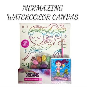 NIP Rainbow Dreams MERMAZING WATERCOLOR CANVAS